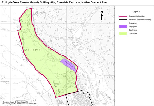 Policy NSA4 - Former Maerdy Colliery Site, Rhondda Fach