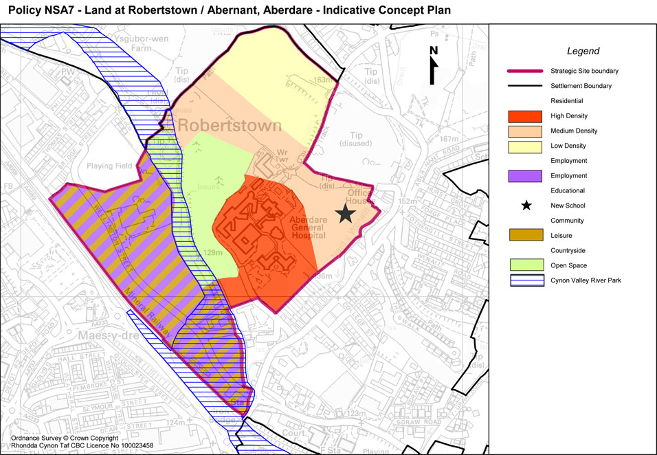 Policy NSA 7 – Land at Robertstown / Abernant, Aberdare