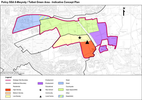 Policy SSA 8 – Mwyndy / Talbot Green Area
